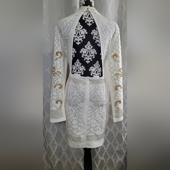 Off-White Bodycon Backless Dress (NWOT) - Picture 5 of 8